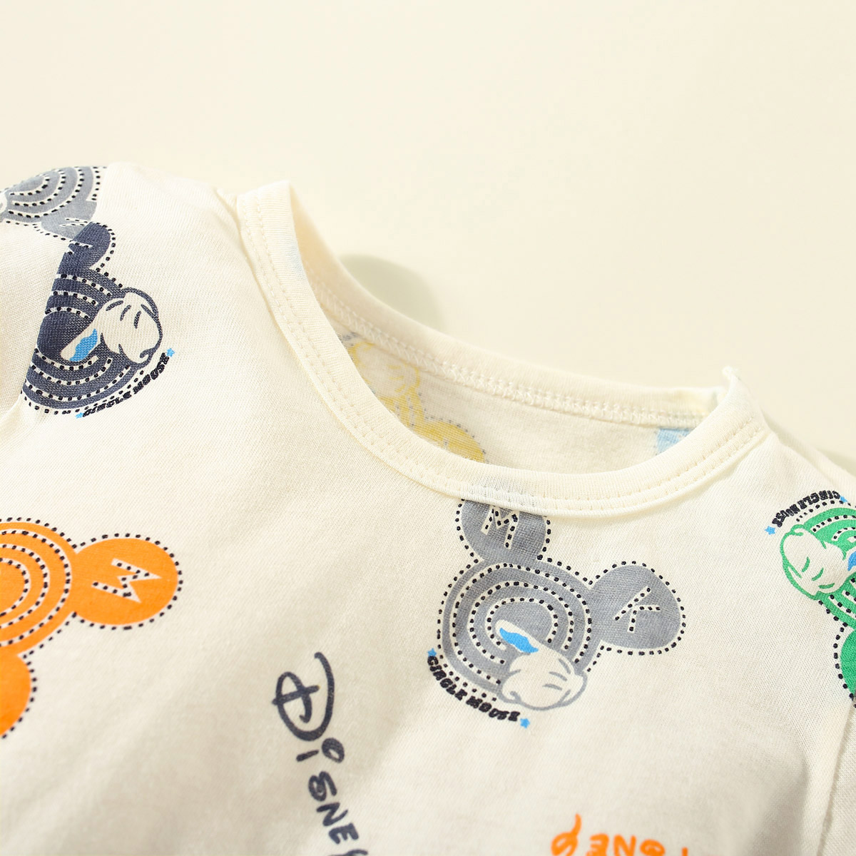 加购品2-会员价Toddler Boy Cartoon full print Top & Shorts Pajamas Sets Wholesale