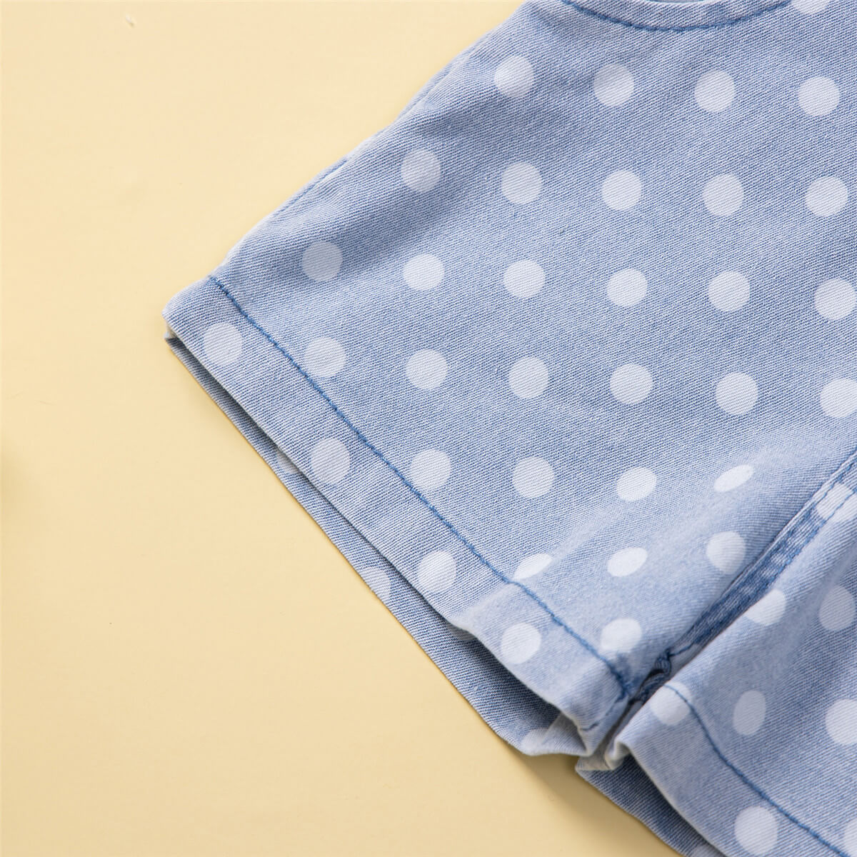 function1-Toddler Girl Polka dot Solid Heart-shaped Top & Overalls Wholesale