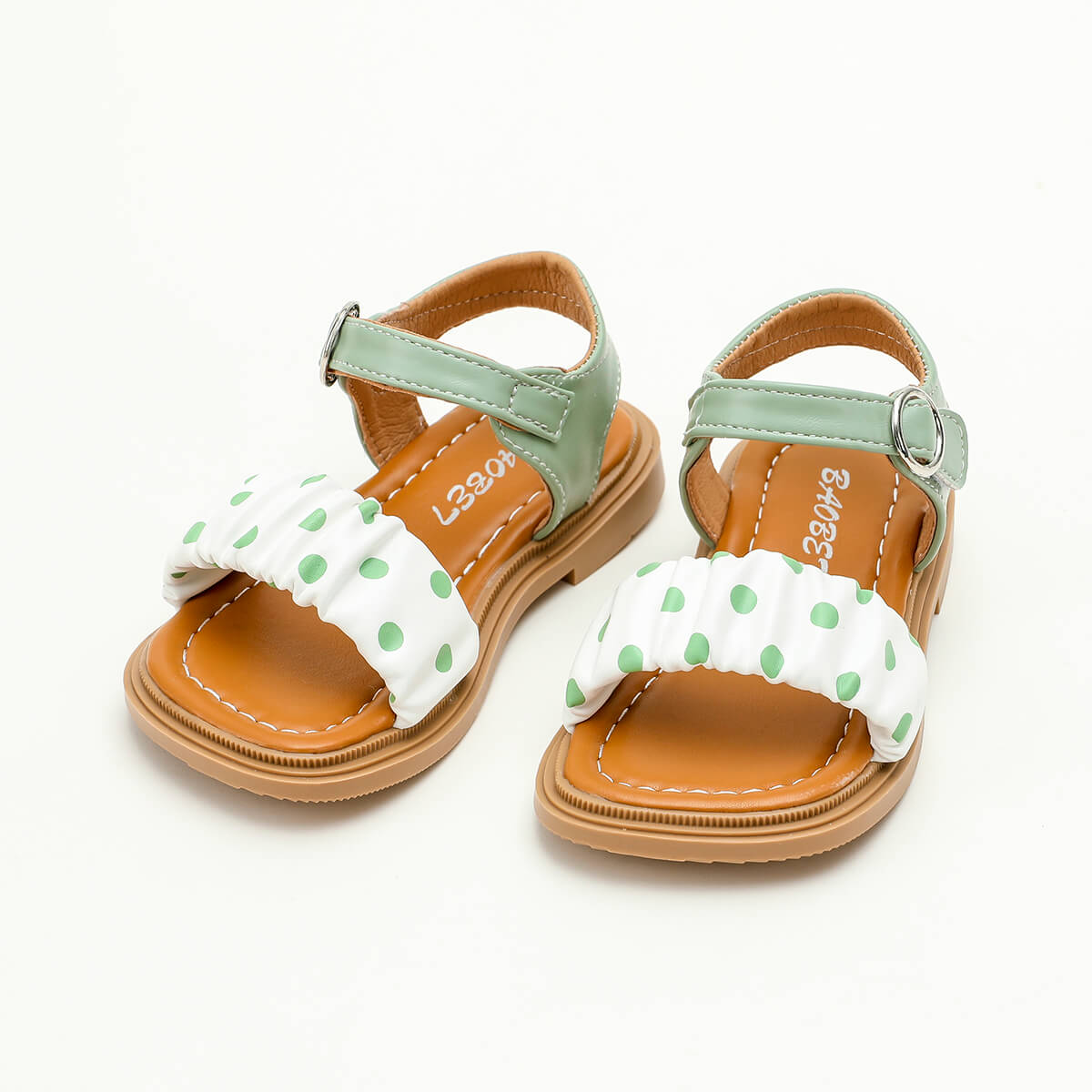 function4-Toddler Girl Polka Dot Pattern Sandals Wholesale