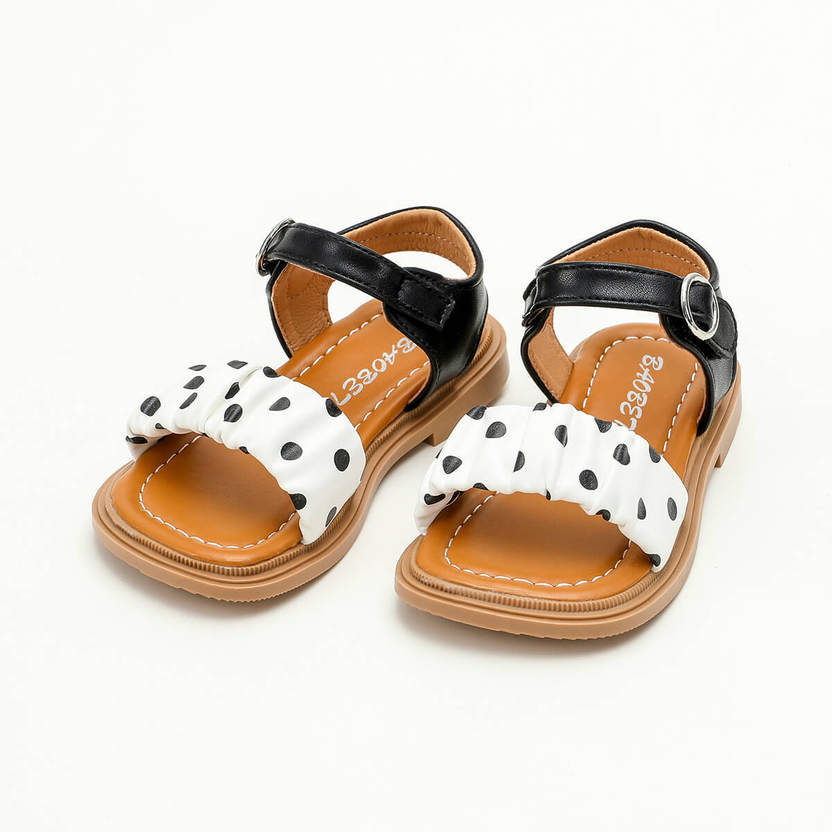 function4-Toddler Girl Polka Dot Pattern Sandals Wholesale