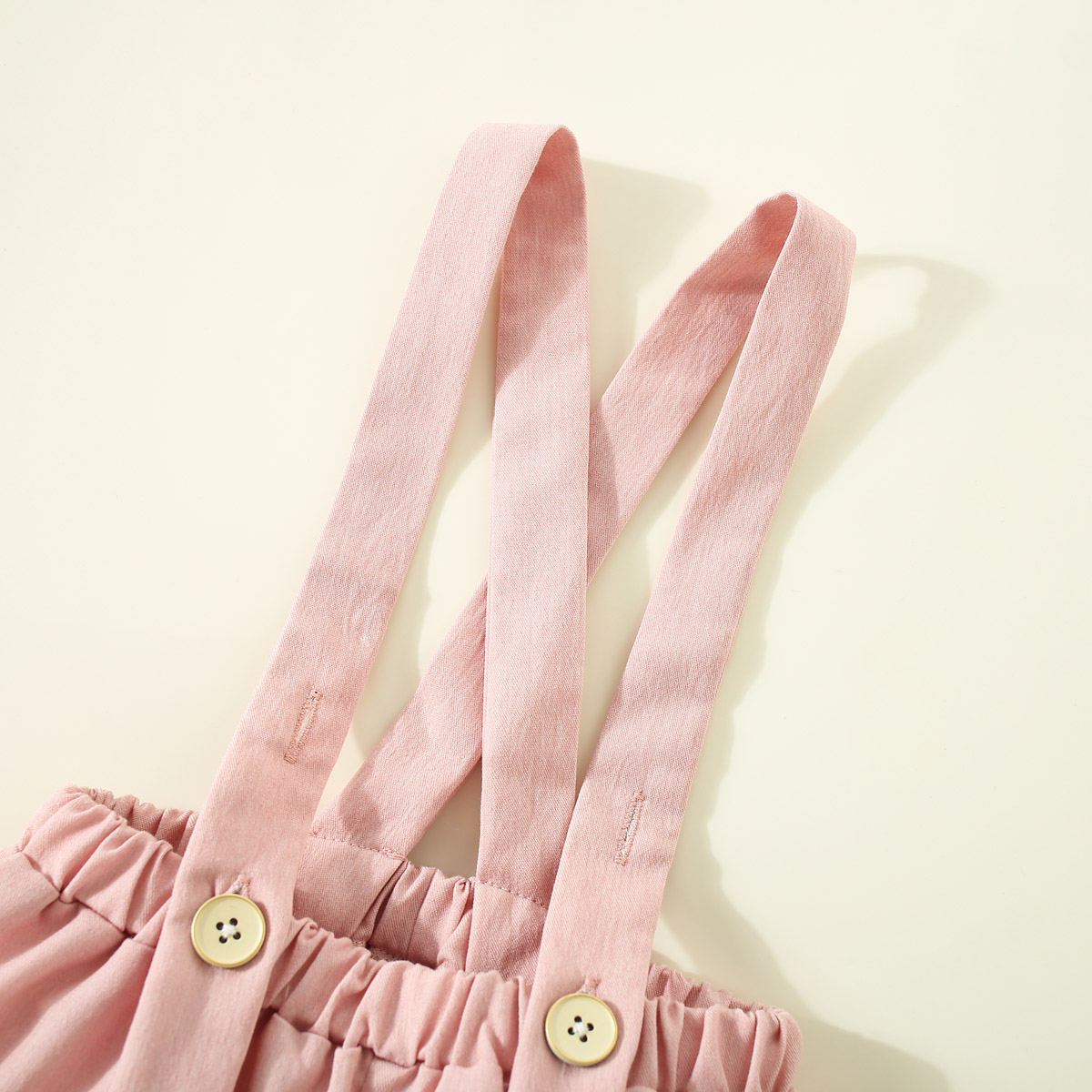 商详页和购物车加购品-限时促销价-hibobi Boby Baby Stylish Pink Strappy Solid Suit Wholesale
